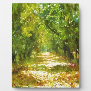 Dappled Light of Day Dreams Tree Avenue Art Plaque