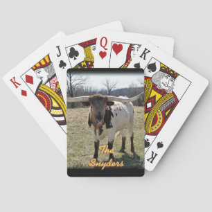 Dappled Longhorn Playing Cards - personalize