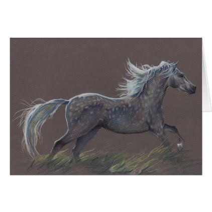 &quot;Dapples&quot; a horse greeting card