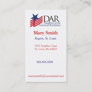 DAR card template