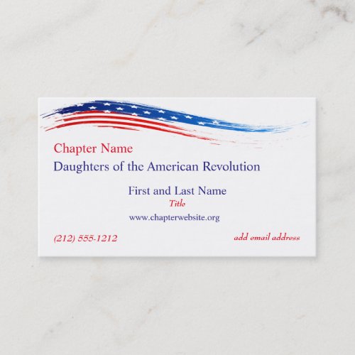 DAR Chapter Business Card Updated
