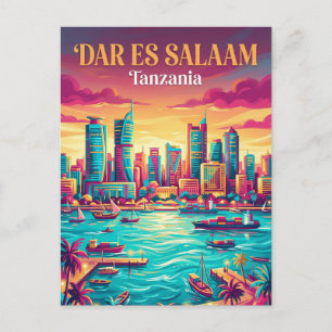 Dar es Salaam Harbor Tanzania Postcard