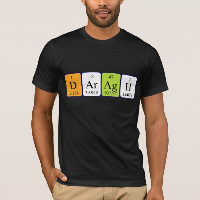 Daragh periodic table name shirt (Front)