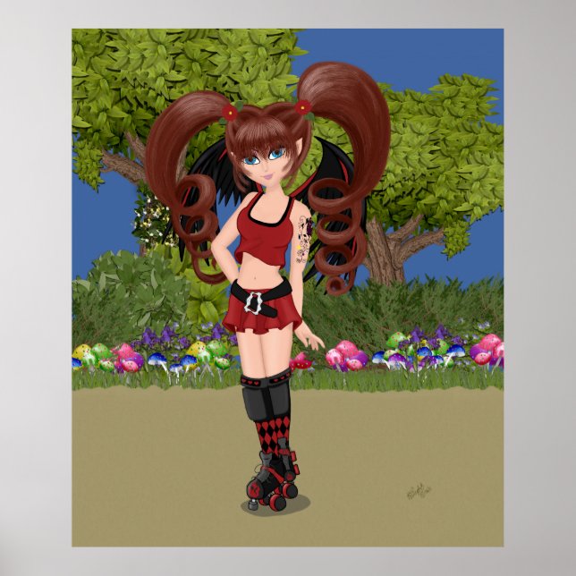 Darby the Roller Derby Fairy Poster (Front)