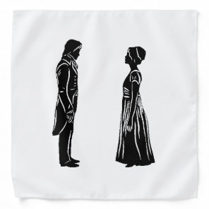 Darcy and Lizzy Silhouette Bandana