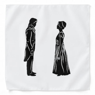 Darcy and Lizzy Silhouette Bandana