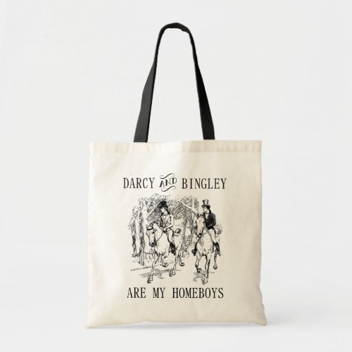 Darcy  Bingley Homeboys Jane Austen tote bag