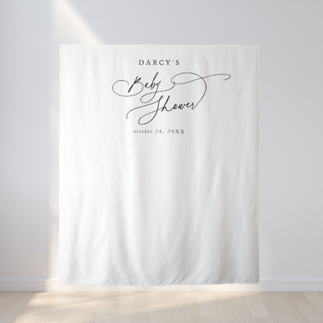 DARCY Black White Photo Prop Baby Shower Backdrop (DARCY Black White Photo Prop Baby Shower Backdrop)