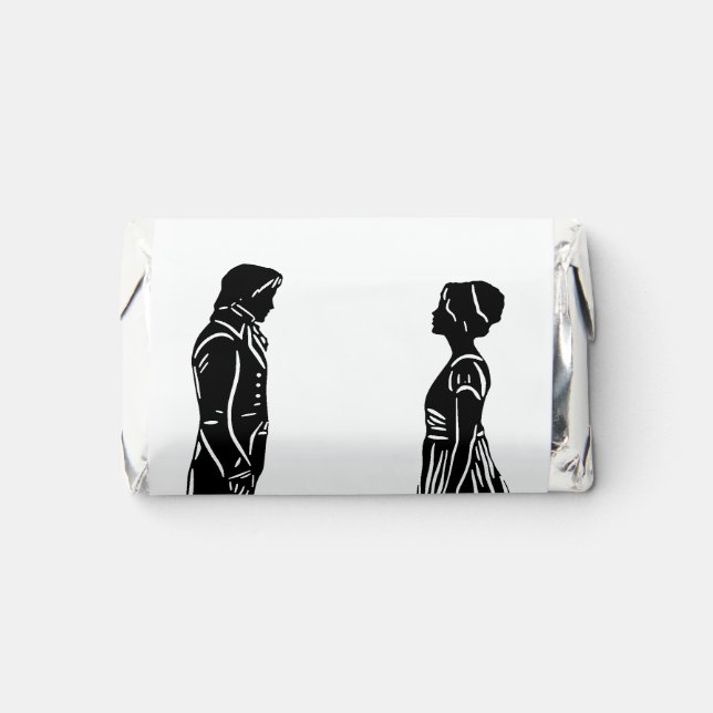 Darcy & Elizabeth Silhouette Hershey's Miniatures (Front)