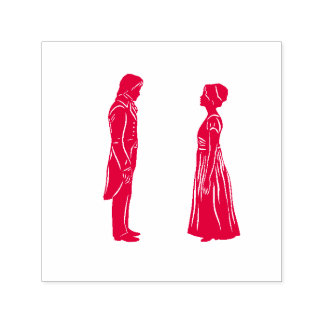 Darcy & Elizabeth Silhouette Self-inking Stamp