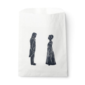 Darcy & Elizabeth silhouettes Favor Bag