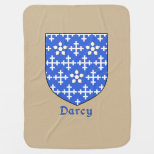 Darcy Heraldic Shield Stroller Blanket