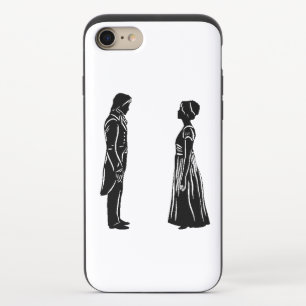 Darcy & Lizzy silhouette iPhone 8/7 Slider Case