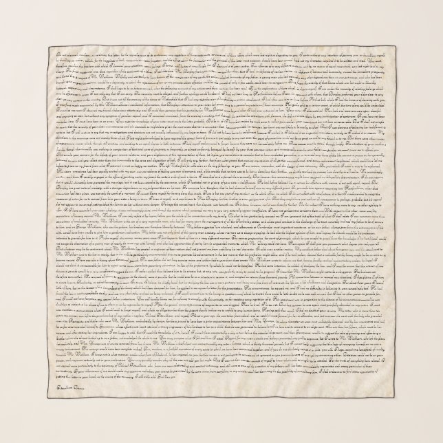 Darcy's Letter to Elizabeth, Pride Prejudice Book Scarf (Front)