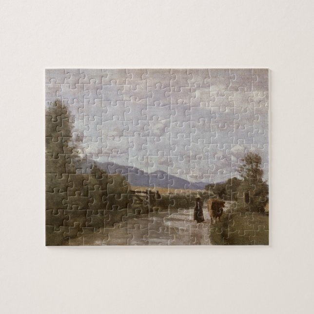 Dardagny, Morning, c.1853 (oil on canvas) Jigsaw Puzzle (Horizontal)