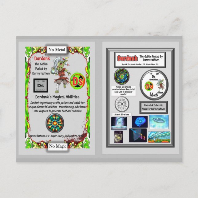 Dardank Presents Darmstadtium Trading Card (Front)