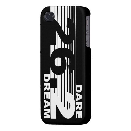 Dare 2 Dream - 26.2 Marathon iPhone 4 Case - Black (Back Left)