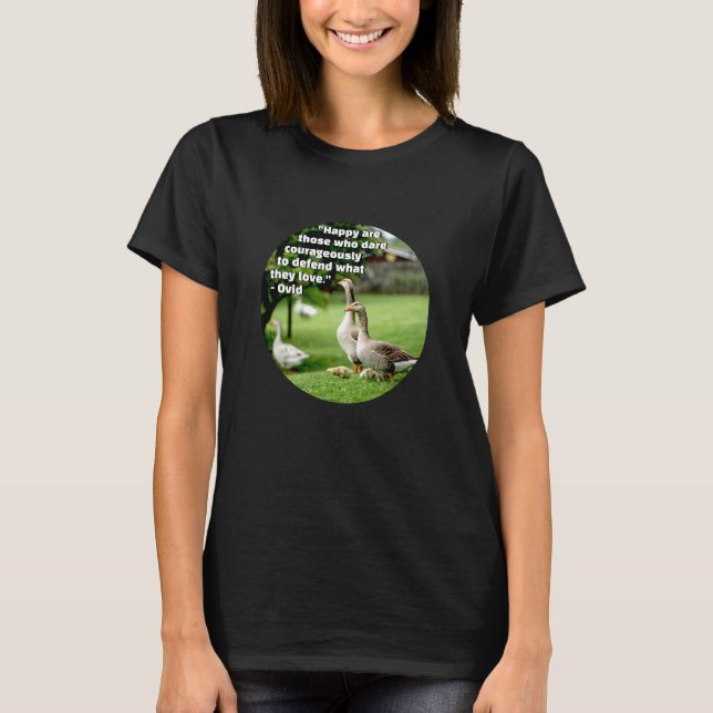 Dare Courageously (dark) T-Shirt (Front)