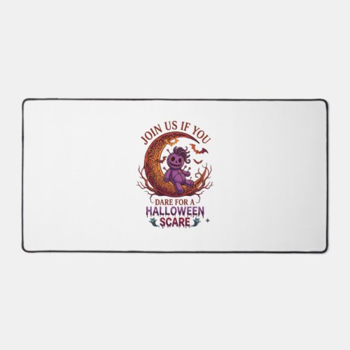 Dare Halloween Scare Purple Voodoo Doll Crescent M Desk Mat