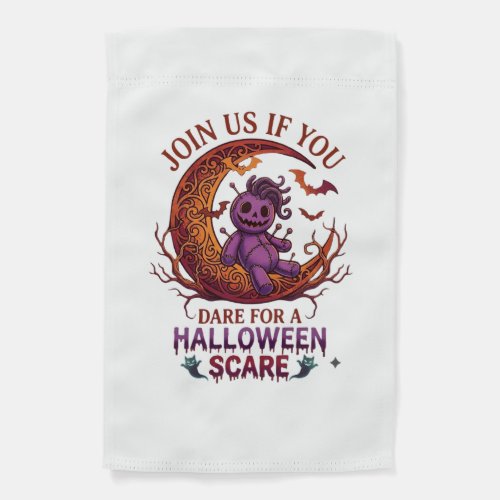 Dare Halloween Scare Purple Voodoo Doll Crescent M Garden Flag