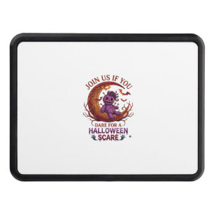 Dare Halloween Scare Purple Voodoo Doll Crescent M Hitch Cover