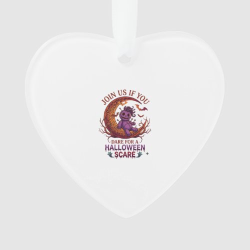 Dare Halloween Scare Purple Voodoo Doll Crescent M Ornament