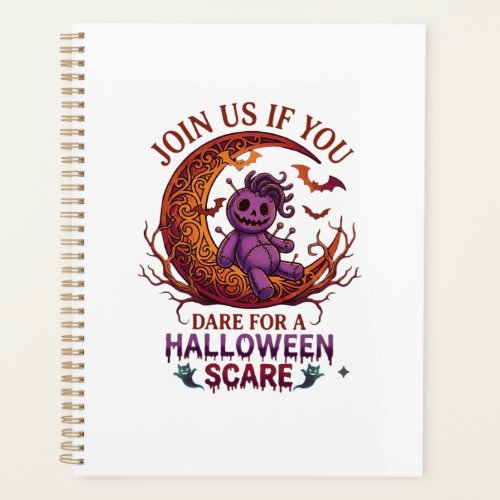 Dare Halloween Scare Purple Voodoo Doll Crescent M Planner