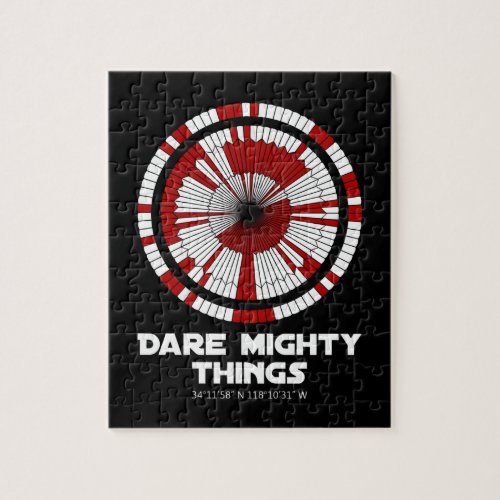 Dare Mighty Things Perseverance Mars Rover Landing Jigsaw Puzzle
