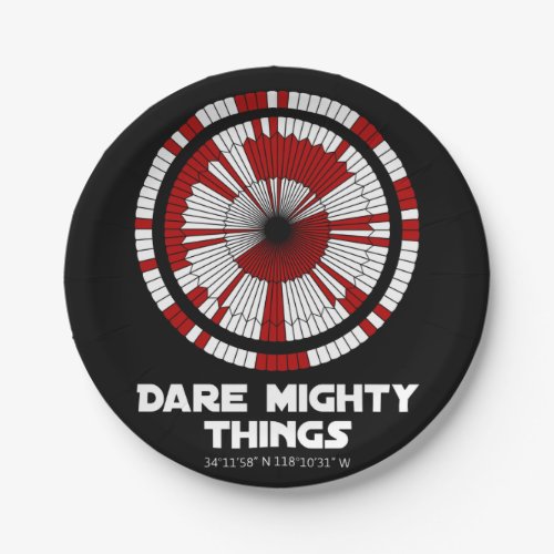 Dare Mighty Things Perseverance Mars Rover Landing Paper Plates
