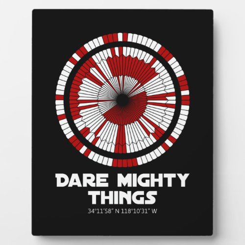 Dare Mighty Things Perseverance Mars Rover Landing Plaque