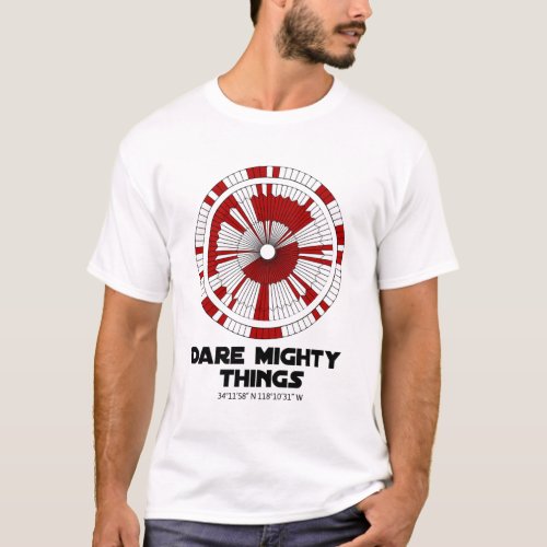 Dare Mighty Things Perseverance Mars Rover Landing T_Shirt