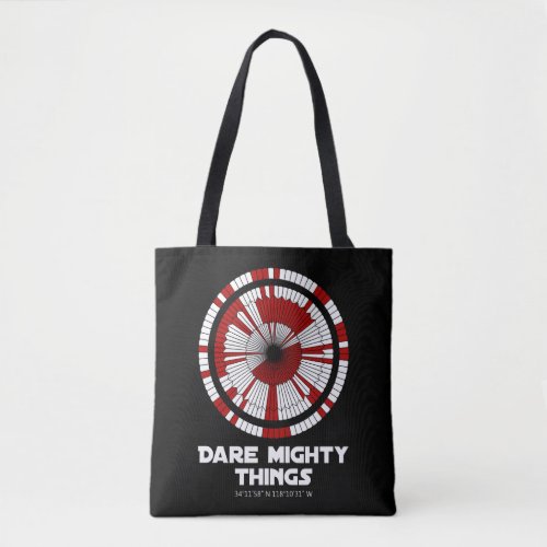 Dare Mighty Things Perseverance Mars Rover Landing Tote Bag
