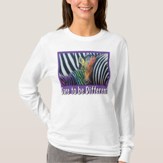 Dare to be Different, Baby Zebra Design by GG Burn T-Shirt