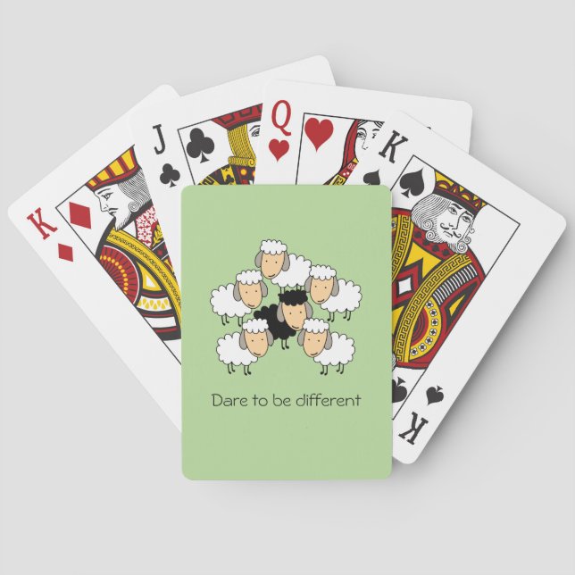 Dare To Be Different Black Sheep Poker Cards (Back)