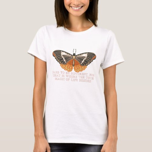 Dare To Be Different Boho Butterfly Tee T_Shirt