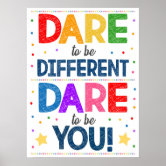 dare to be different poster