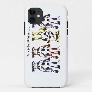 Dare to be different Cows iPhone 11 Case