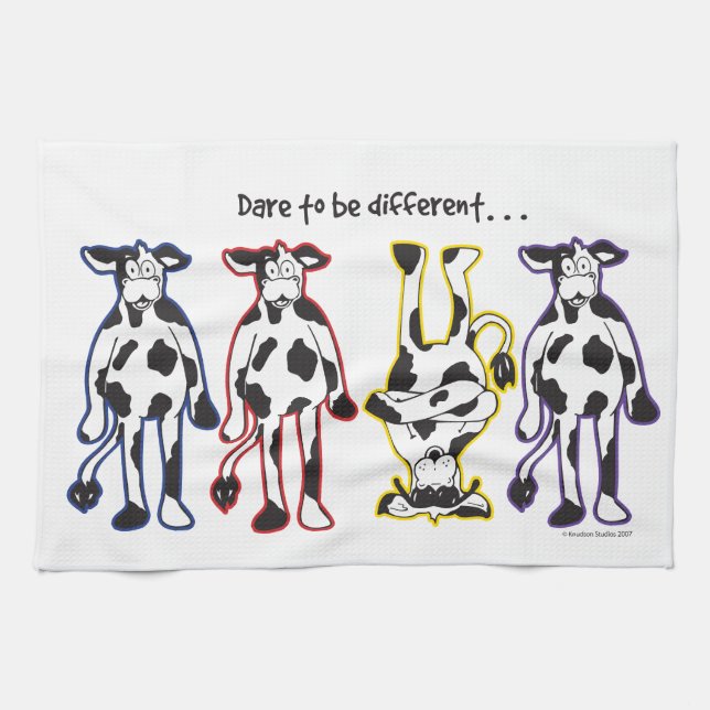 Dare to be different Cows Towel (Horizontal)