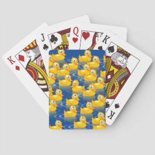 Dare To Be Different Cute Rubber Ducks Blue Yellow Poker Cards