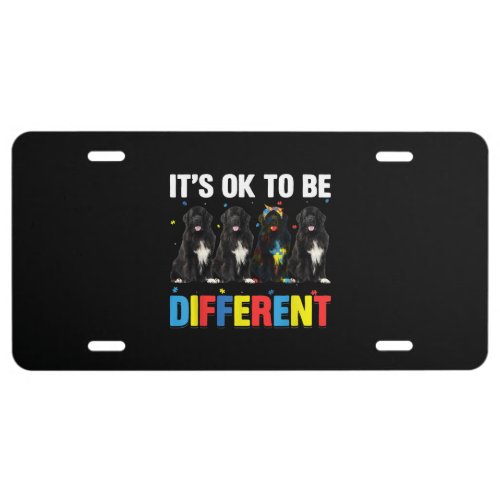 Dare To Be Different  Funny Newfie  Cute Newfie License Plate