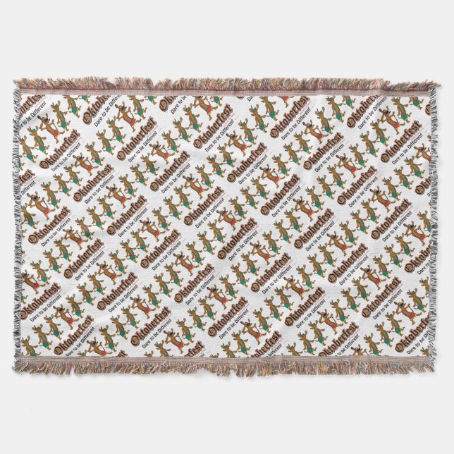 Dare-to-Be-Different-Oktoberfest Throw Blanket (Front)