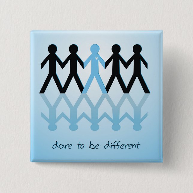 Dare to be Different Pinback Button (Front)