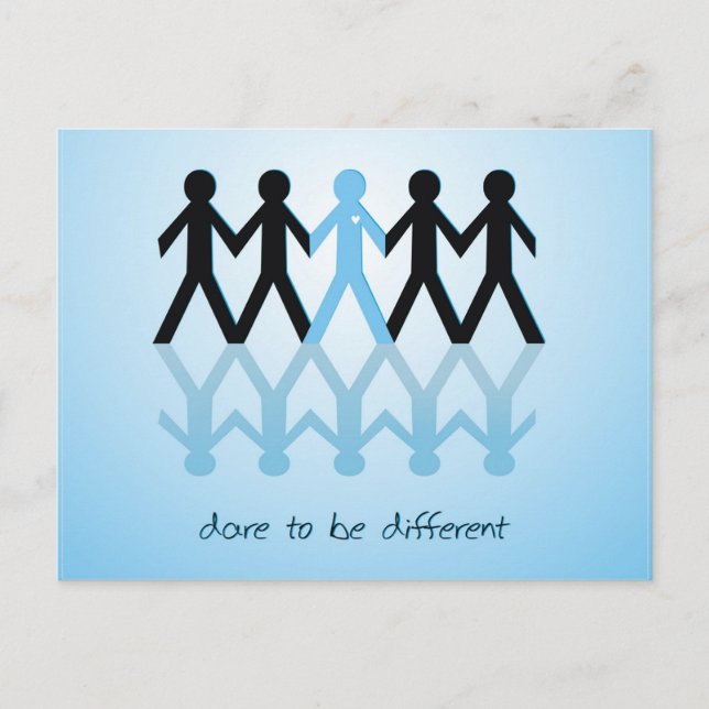 Dare to be Different Postcard (Front)