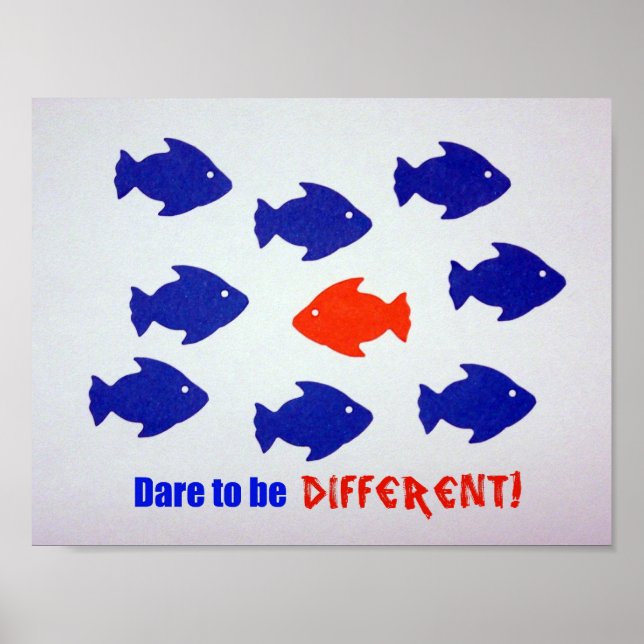 Dare to be different! poster (Front)