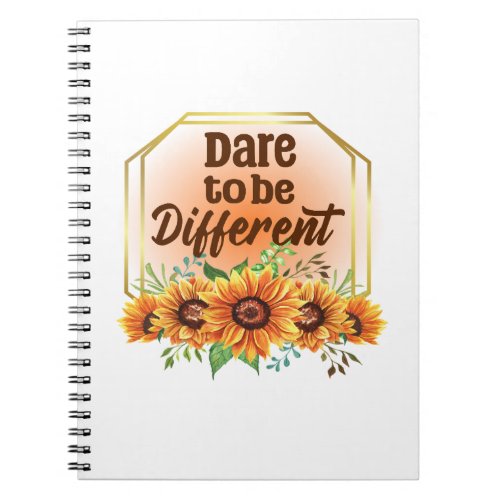 Dare To Be Different Spiral Photo Notebook