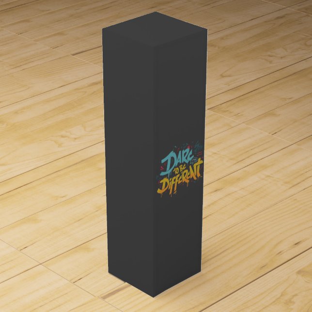 Dare to be different wine box (Front)