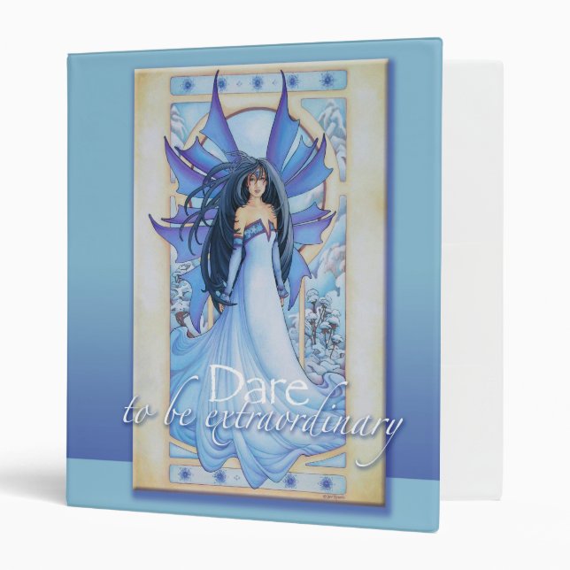 Dare to be Extraordinary Faery Bindert 3 Ring Binder (Front/Inside)