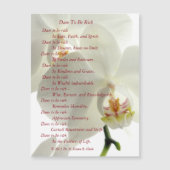 "Dare To Be Rich" Magnetic Card (Front)