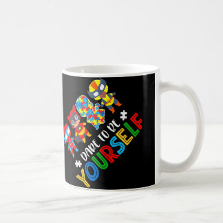 Dare To Be Yourself Autism Awareness Superheroes T Coffee Mug