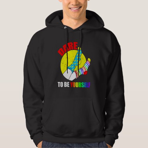 Dare To Be Yourself  Lgbt Pride Hoodie